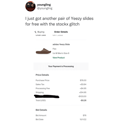 StockX $100 Coupon Leaks, Mass Orders Canceled and Refunded ...