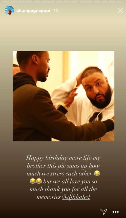 Drake IG celebrates DJ Khaled