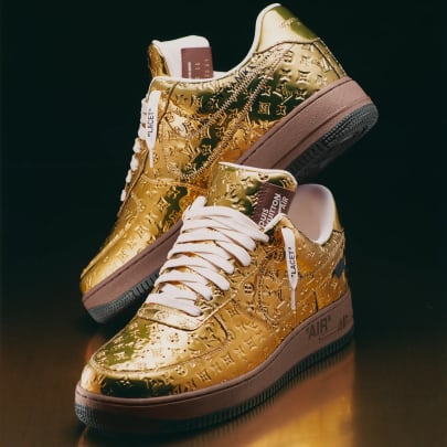 Louis Vuitton x Nike Air Force 1 Low Metallic Gold/Metallic Gold/Baroque Brown/Black