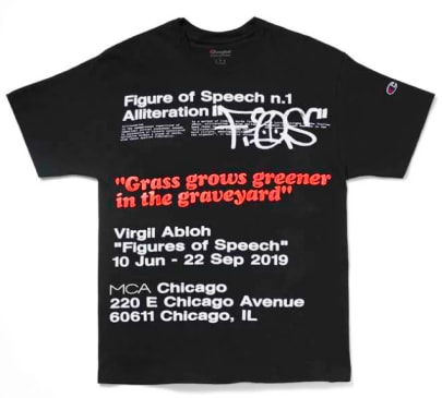 Virgil abloh figure of speech t shirt