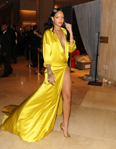 2020 Top Hot Sparkling Golden Crystal Mini Dress Celebrating Stage Costume 