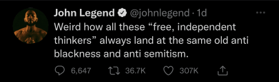 John Legend is seen tweeting about Ye