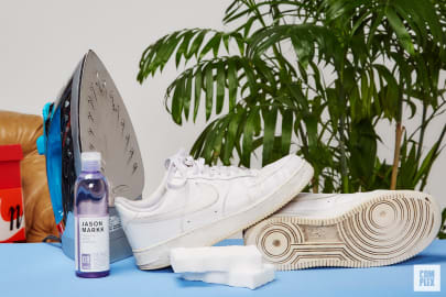 what to clean white air forces with