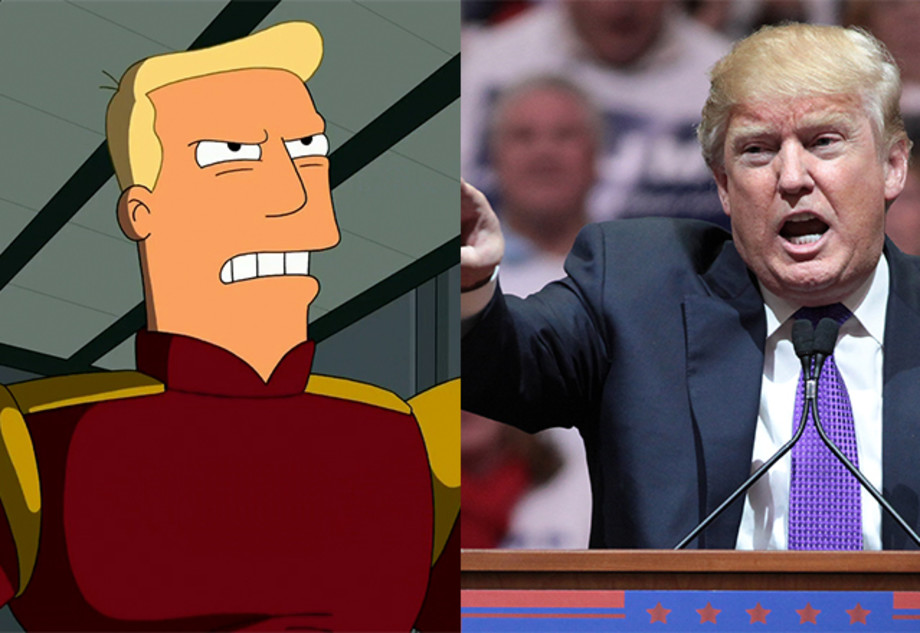 Futurama S Zapp Brannigan Reads Out Some Of Donald Trump S Dumbest