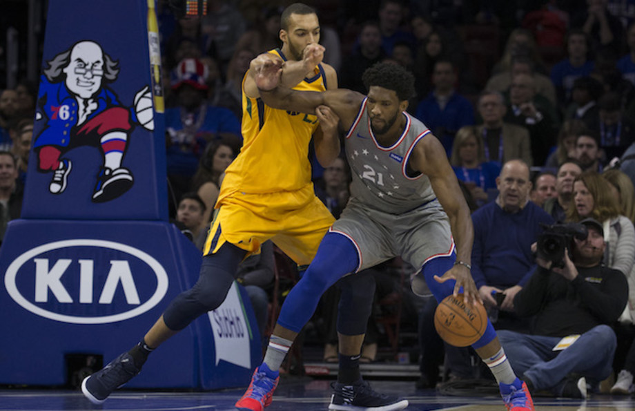 Joel Embiid Teases Rudy Gobert With Air Quotes For His 2018 Dpoy