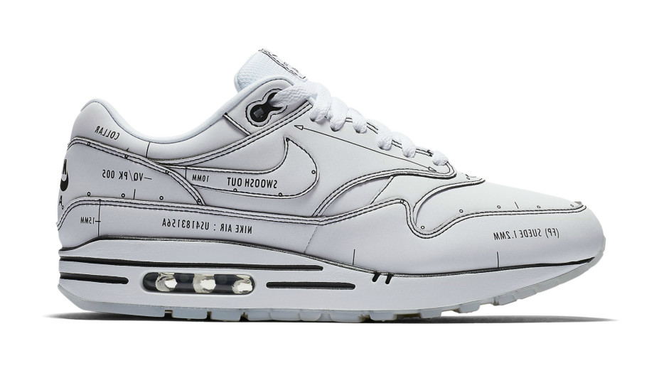 men nike air max 1 sketch to shelf