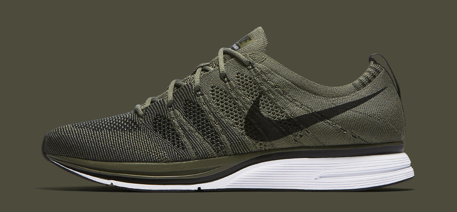 olive flyknit trainer