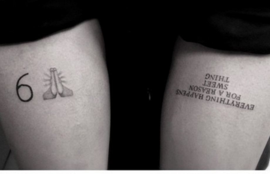 Looks Like Drake Got A Praying Hands Emoji Tattoo Complex