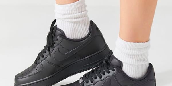 Black nike socks with air forces