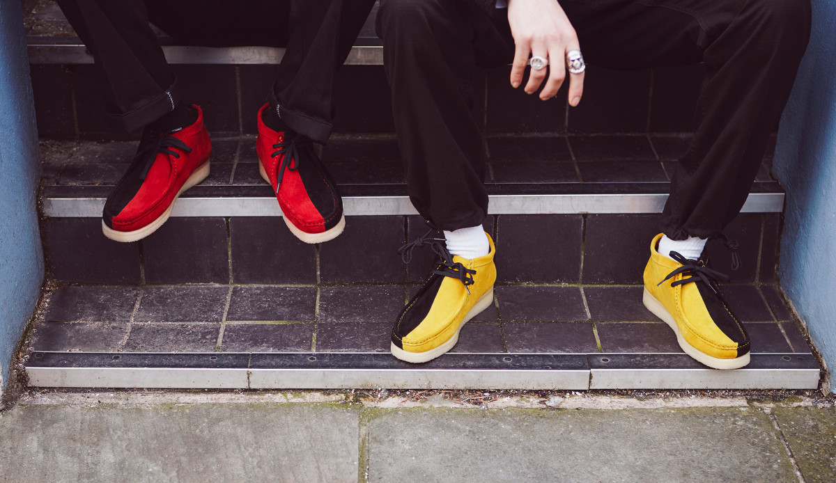 Two tone wallabees