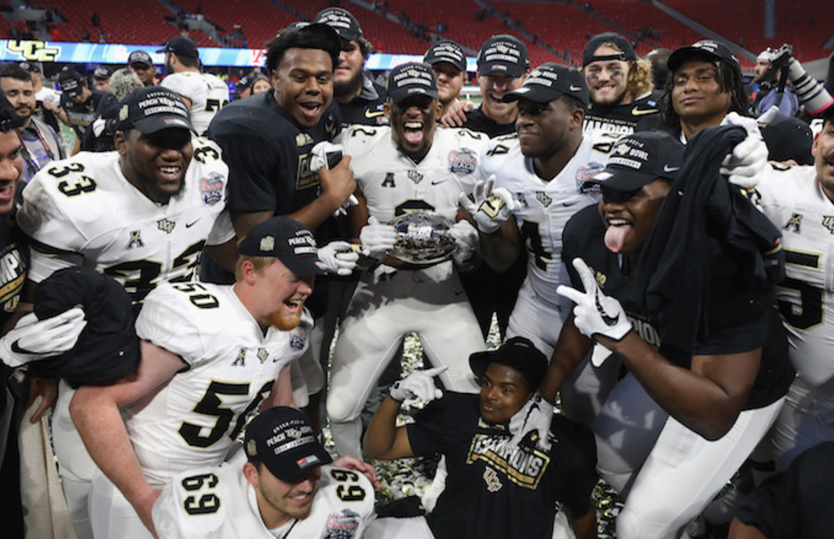 UCF Knights Conclude Perfect Season With Win Against Auburn for Peach