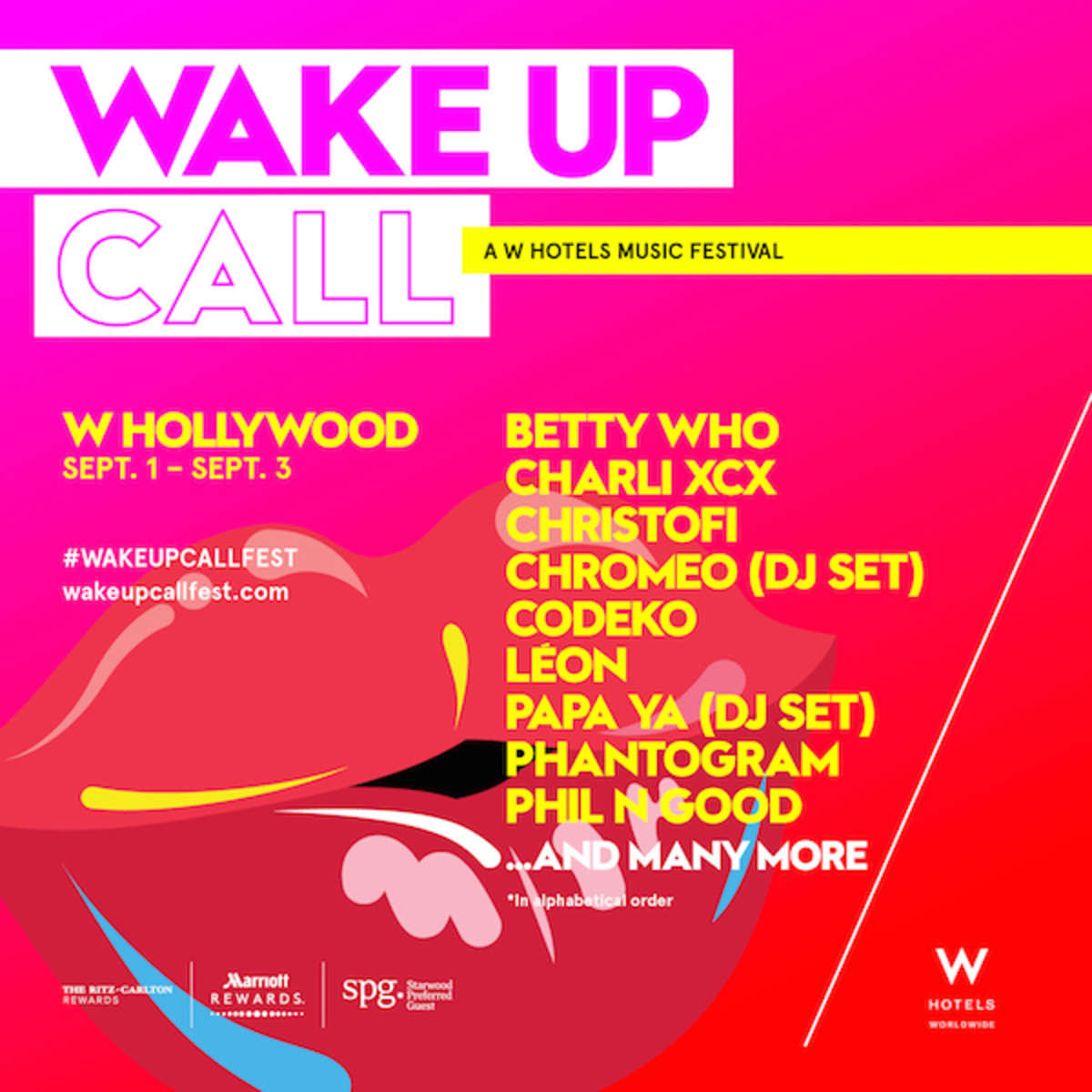 Charli Xcx Chromeo And More To Perform At W Hollywood Stop On W Hotels Wake Up Call Music Festival Series Complex