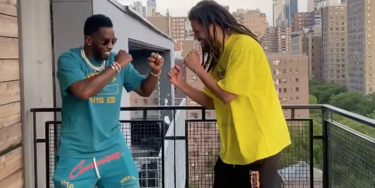 Diddy and J. Cole Hilariously Recreate 2013 VMAs Afterparty Incident Complex