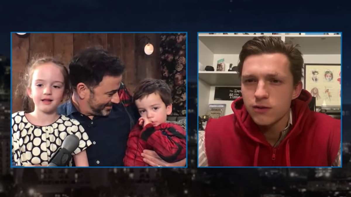 Tom Holland Surprises Kimmel’s Spider-Man-Obsessed Son on 3rd Birthday