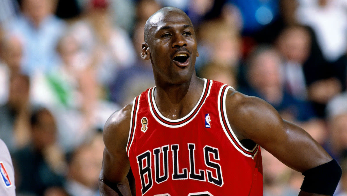 Michael Jordan Spotted In Mystery Sneakers During 'The Dance' |