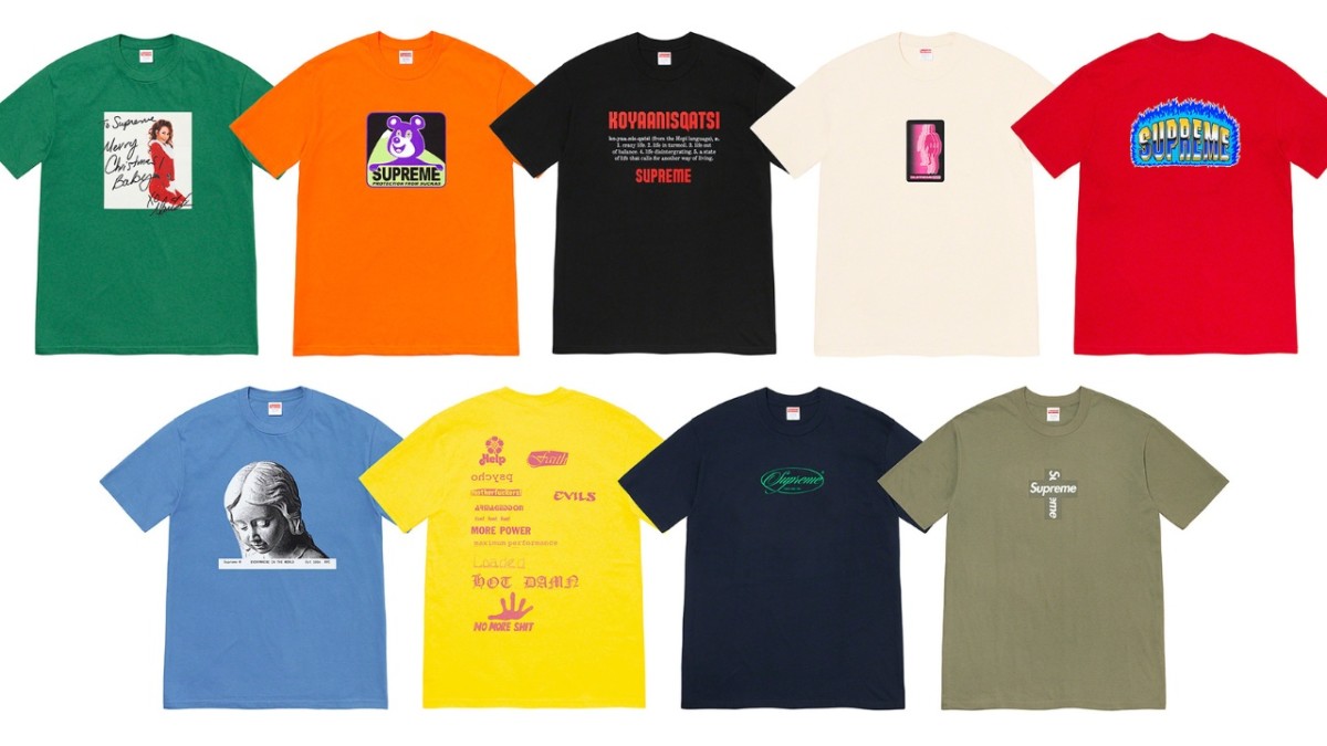 Supreme’s Winter 2020 T-Shirts Include Tribute to Mariah Carey Classic ...