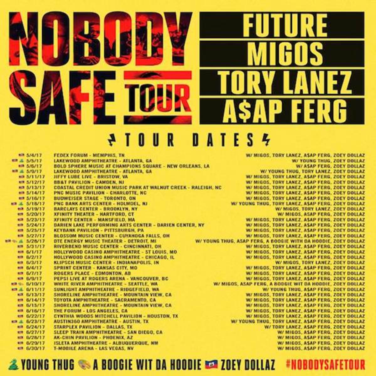 ASAP Ferg Replaces Kodak Black on Future’s Nobody Safe Tour Complex