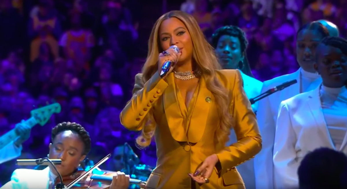 Watch Beyonce S Kobe And Gianna Bryant Tribute Performance At Memorial Service Complex