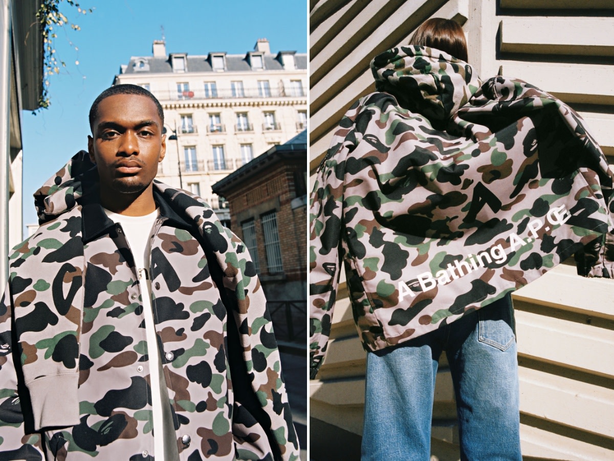 A Bathing Ape®️ Partners With A.P.C For Camo-Covered ‘Interaction’
