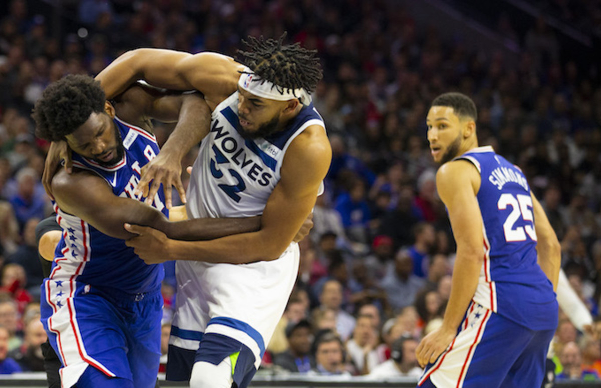 Karl-Anthony Towns and Joel Embiid Turned an NBA Game Into ...