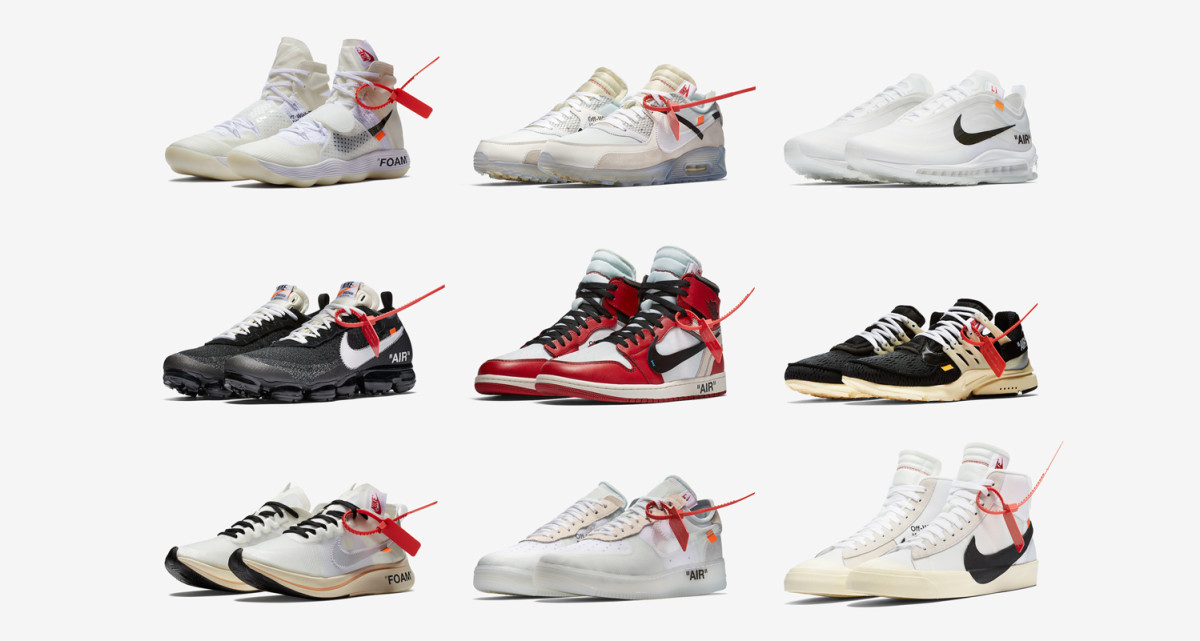 nike x off white shoes price