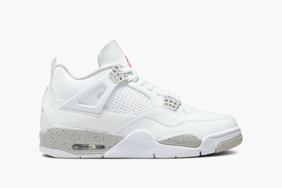 jordan 4 plain white