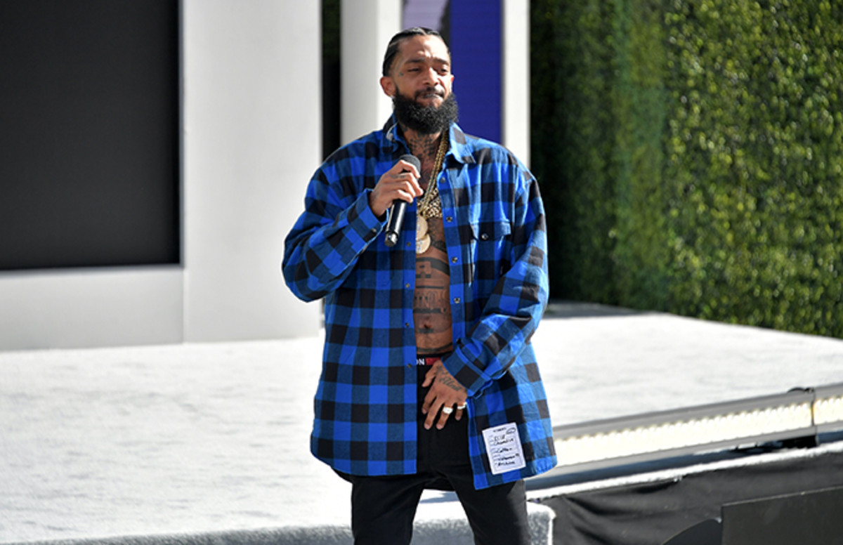 nipsey hussle yellow tracksuit