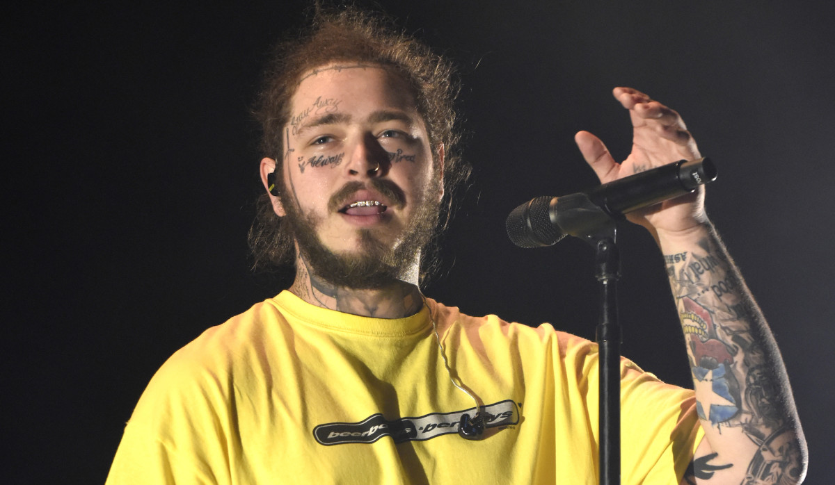 Post Malone Receives Medical Attention After Falling Onstage in St