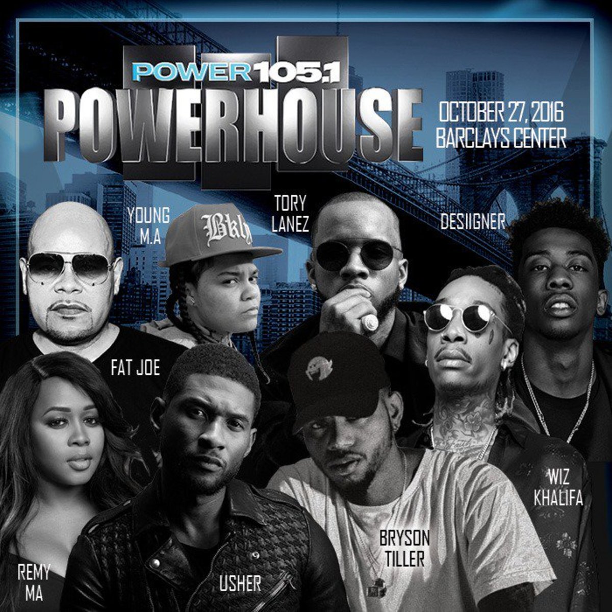 Power 105 Taps Wiz Khalifa, Desiigner, Tory Lanez, and More For 2016