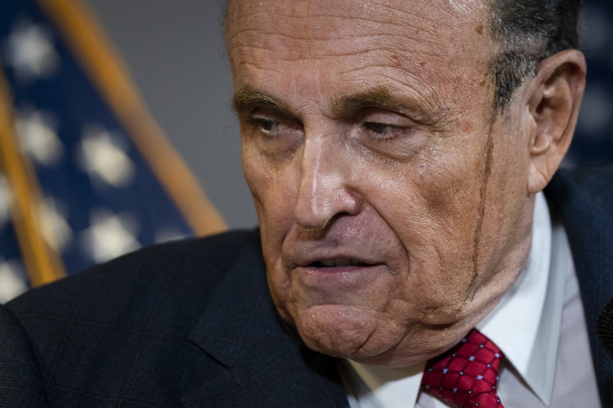 Rudy Giuliani’s Hair Dye Running During Press Conference Inspires Jokes | Complex