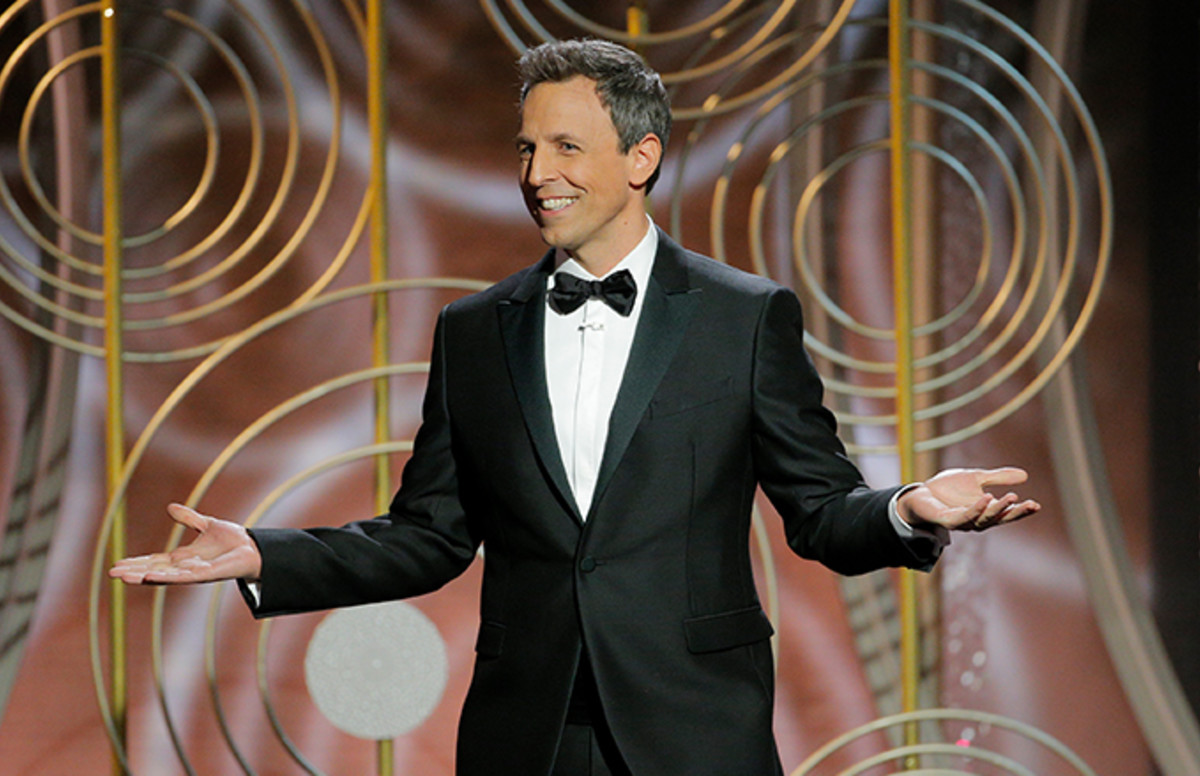 Watch Seth Meyers’ Golden Globes Monologue Complex