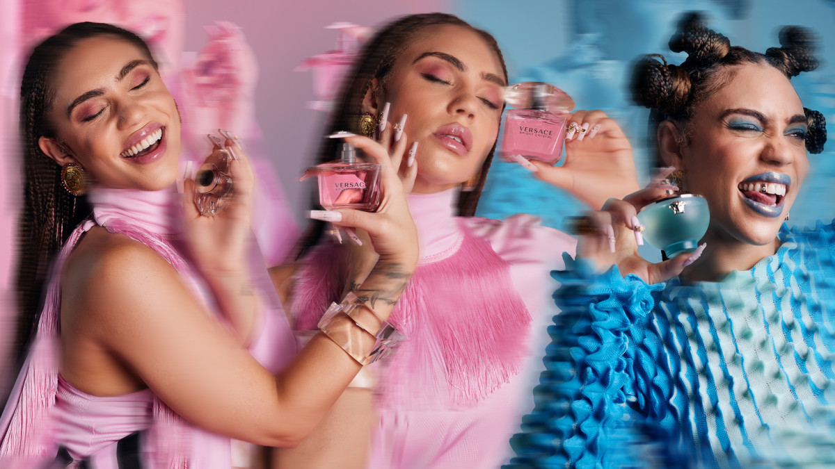 Makayla London Knows How to Rock a Versace Fragrance Complex