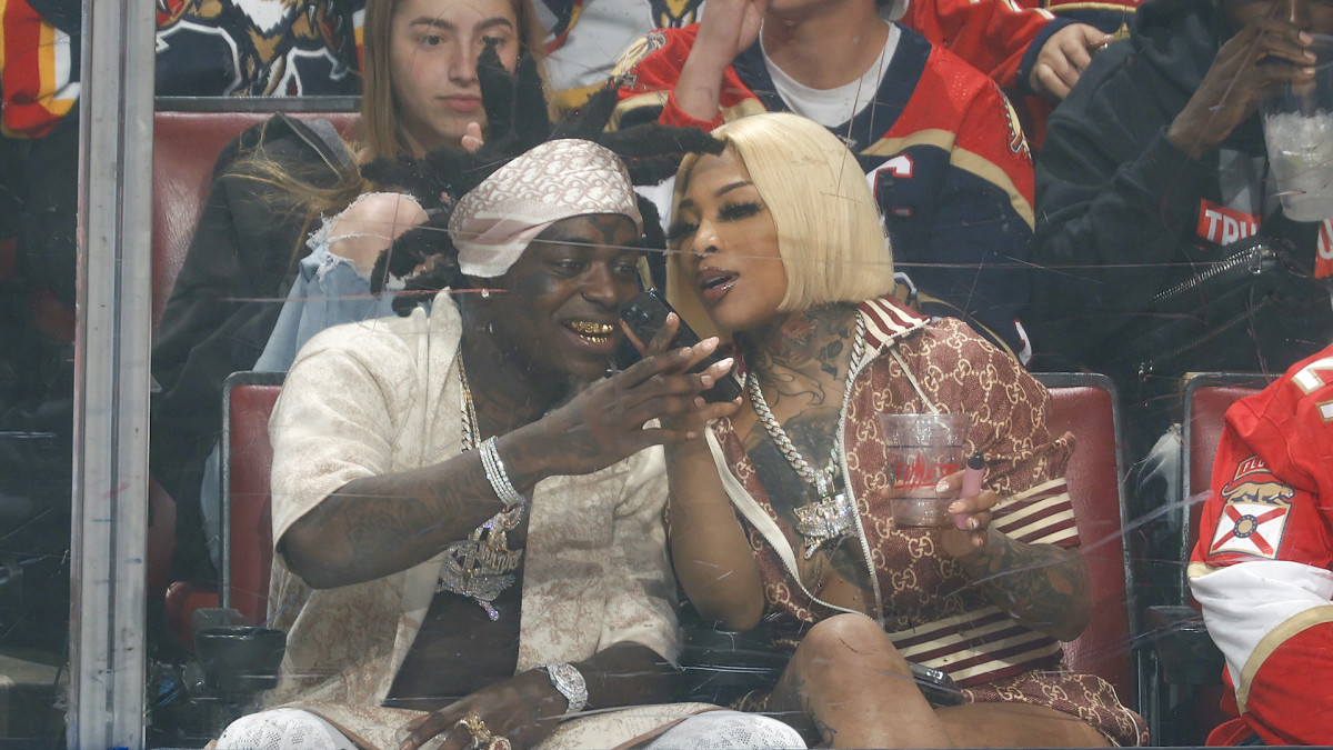 Kodak Black at NHL Game