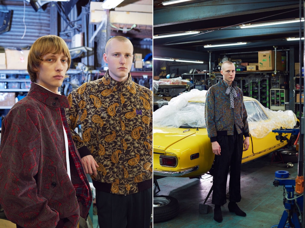 Needles Rework Baracuta's G9 Jacket in Bold New Patterns for 爆発的な割引 (black) g9 baracuta needles サイズ40 ミリタリージャケット