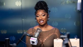 Megan Thee Stallion is seen at a radio event