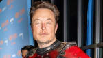 Elon Musk is seen at some sort of an event