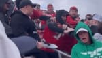 Screengrab of a video from the fight at the Bucs and Eagles game