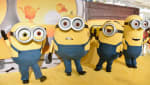 Minions are pictured at an event for their own movie
