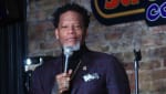 D.L. Hughley performs at The Stress Factory Comedy Club on January 21, 2022