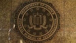 The FBI seal outside the Edgar J. Hoover Building.