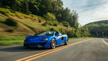 Driving A Mclaren 600lt Supercar In City Traffic Complex
