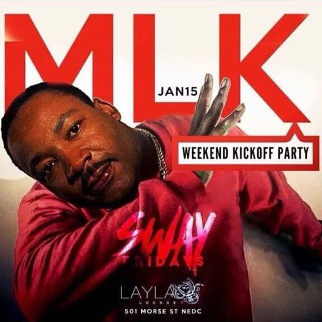 Trash Martin Luther King Day Party Fliers Are the Wrong Way to