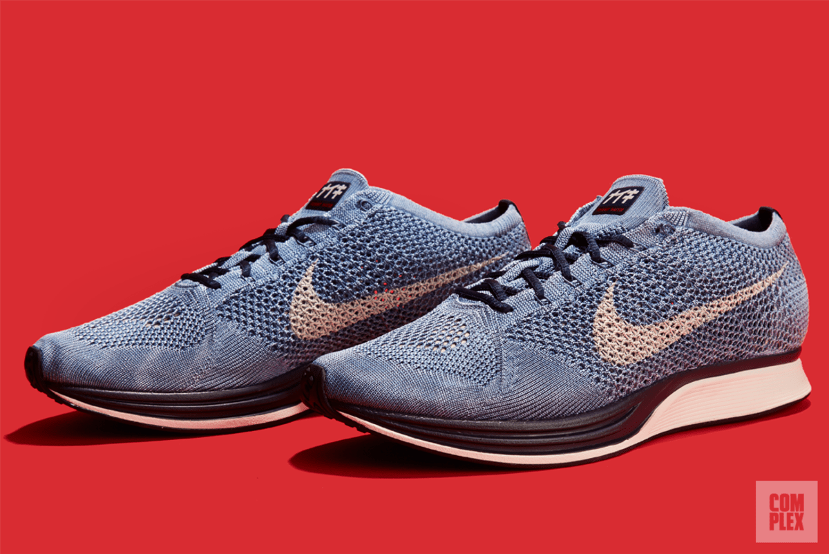 Nike Flyknit Racer Indigo Detailed Look | Complex