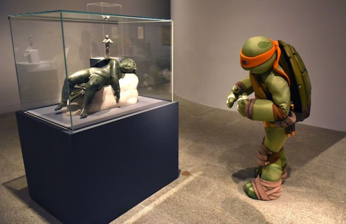 colossal michelangelo ninja turtle