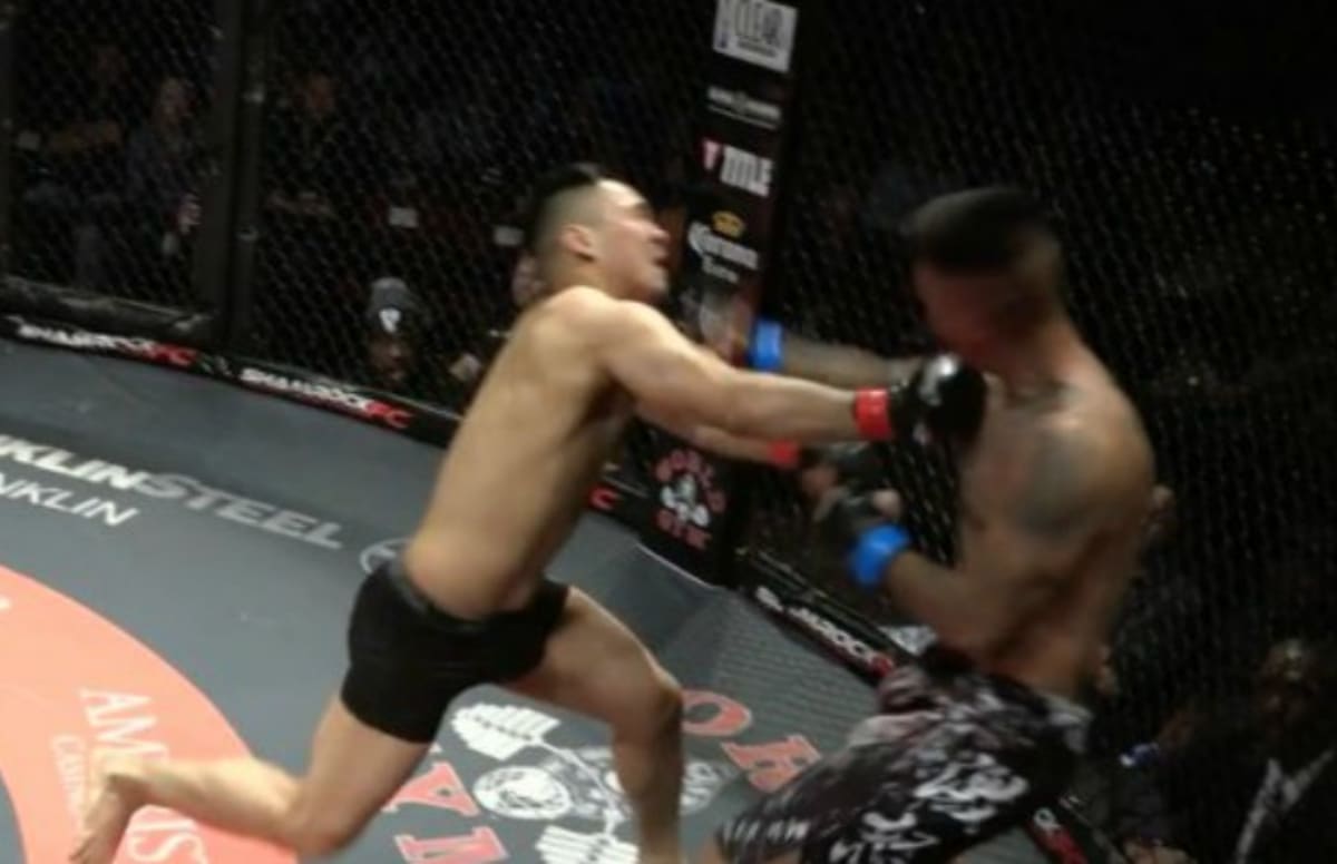 Watch an MMA Fight End Abruptly After a Rare Double Knockout Complex