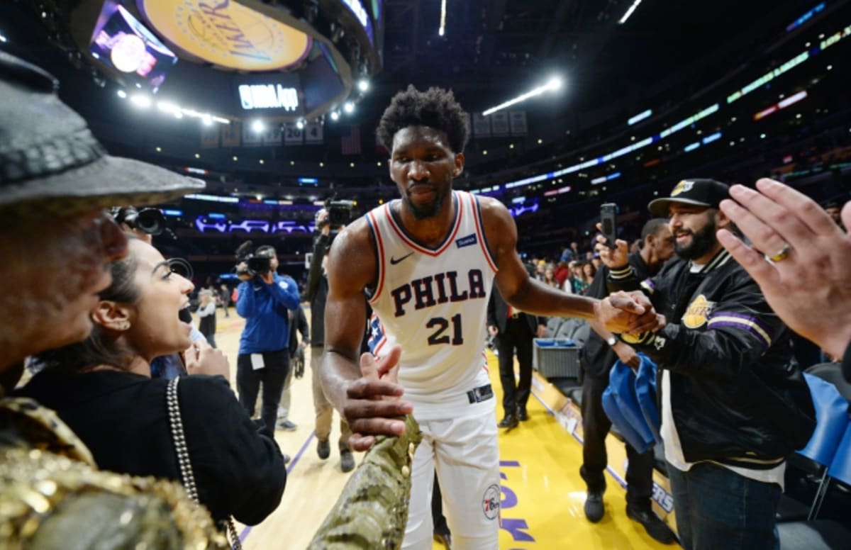 Joel Embiid Masterfully Trolls LaVar Ball After Putting Up Historic Stats Against Lakers | Complex