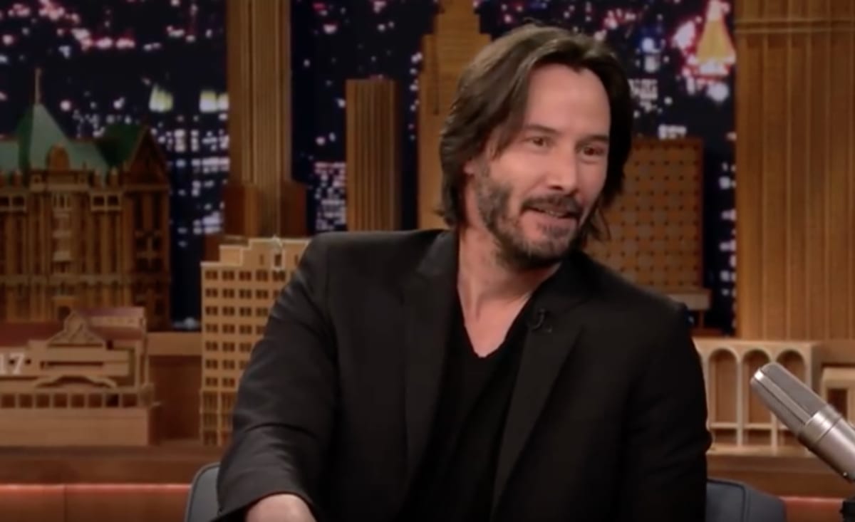 Keanu Reeves Has a Priceless Reaction to the 'Keanu Reeves Is Immortal