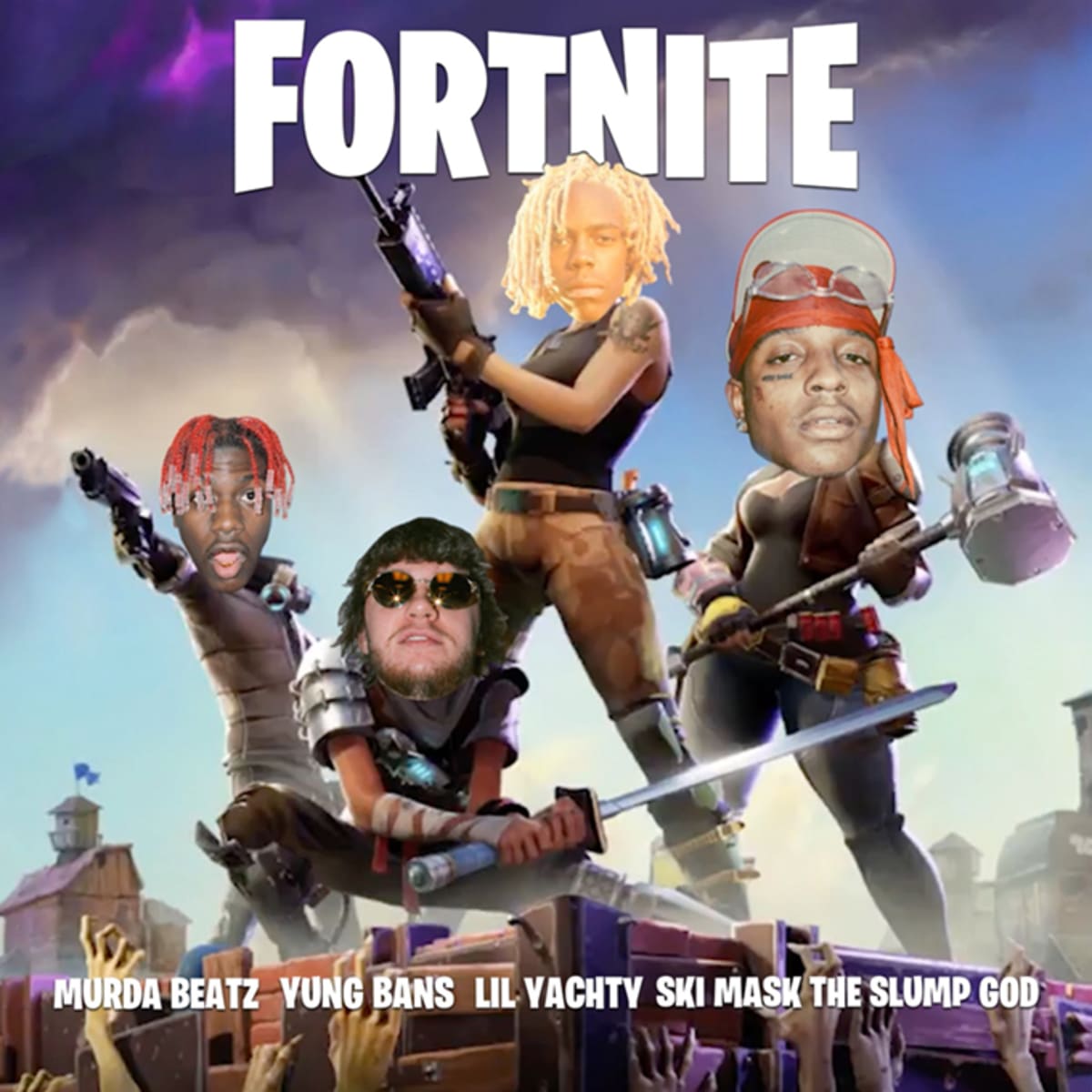 lil yachty ski mask the slump god and yung bans connect on fortnite complex - fortnite song nerd out 2