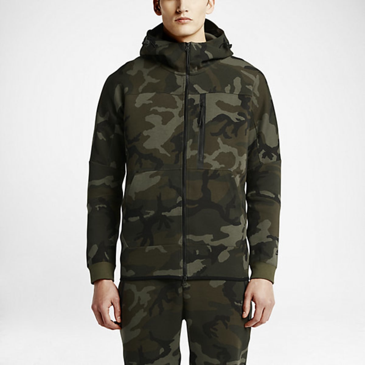 Nike tech fleece camouflage top