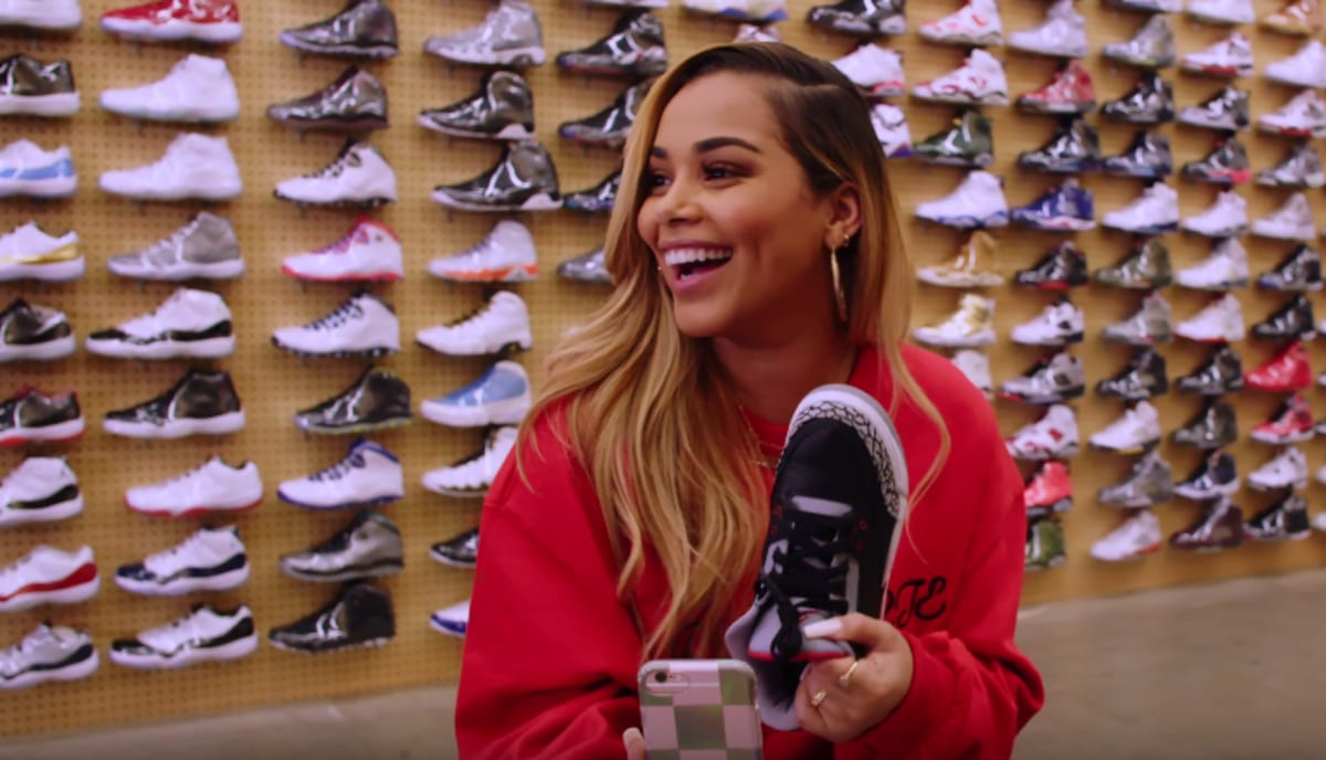 Lauren London goes Sneaker Shopping with Joe La Puma at 